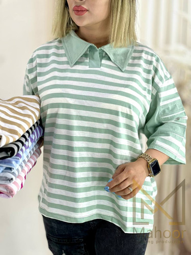 تیشرت باکسی راه راه