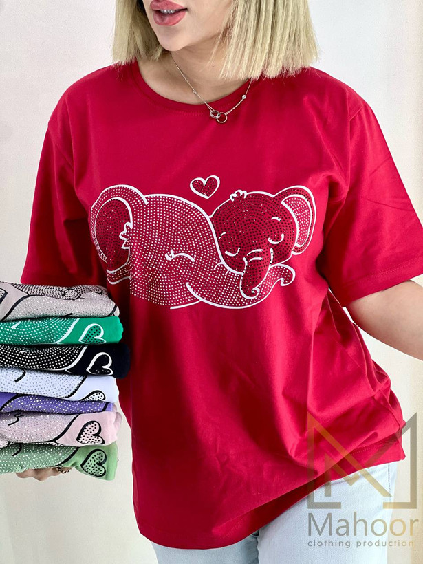 تیشرت نگین کاری شده