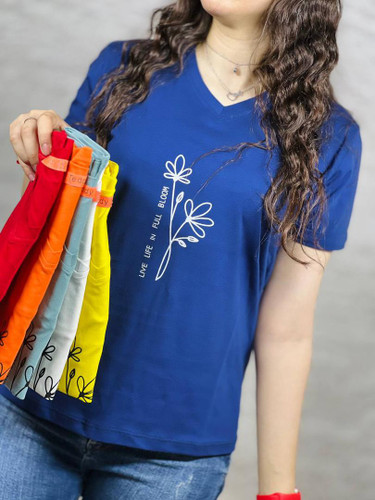 تیشرت طرح گل🌸